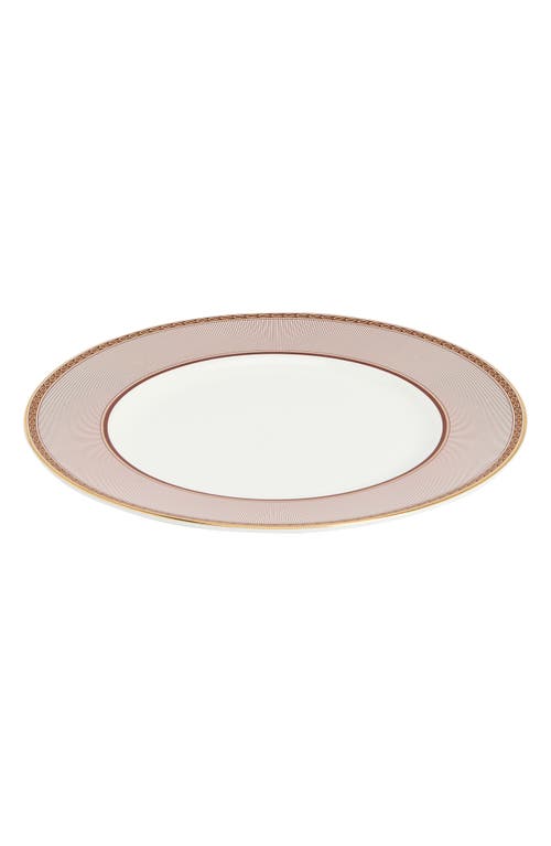 Wedgwood Red Splendor 22k Gold Accent Bone China Dinner Plate In Pink
