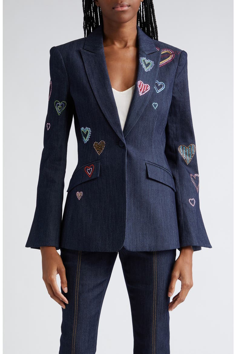 Cheyenne Denim Blazer, Main, color, INDIGO