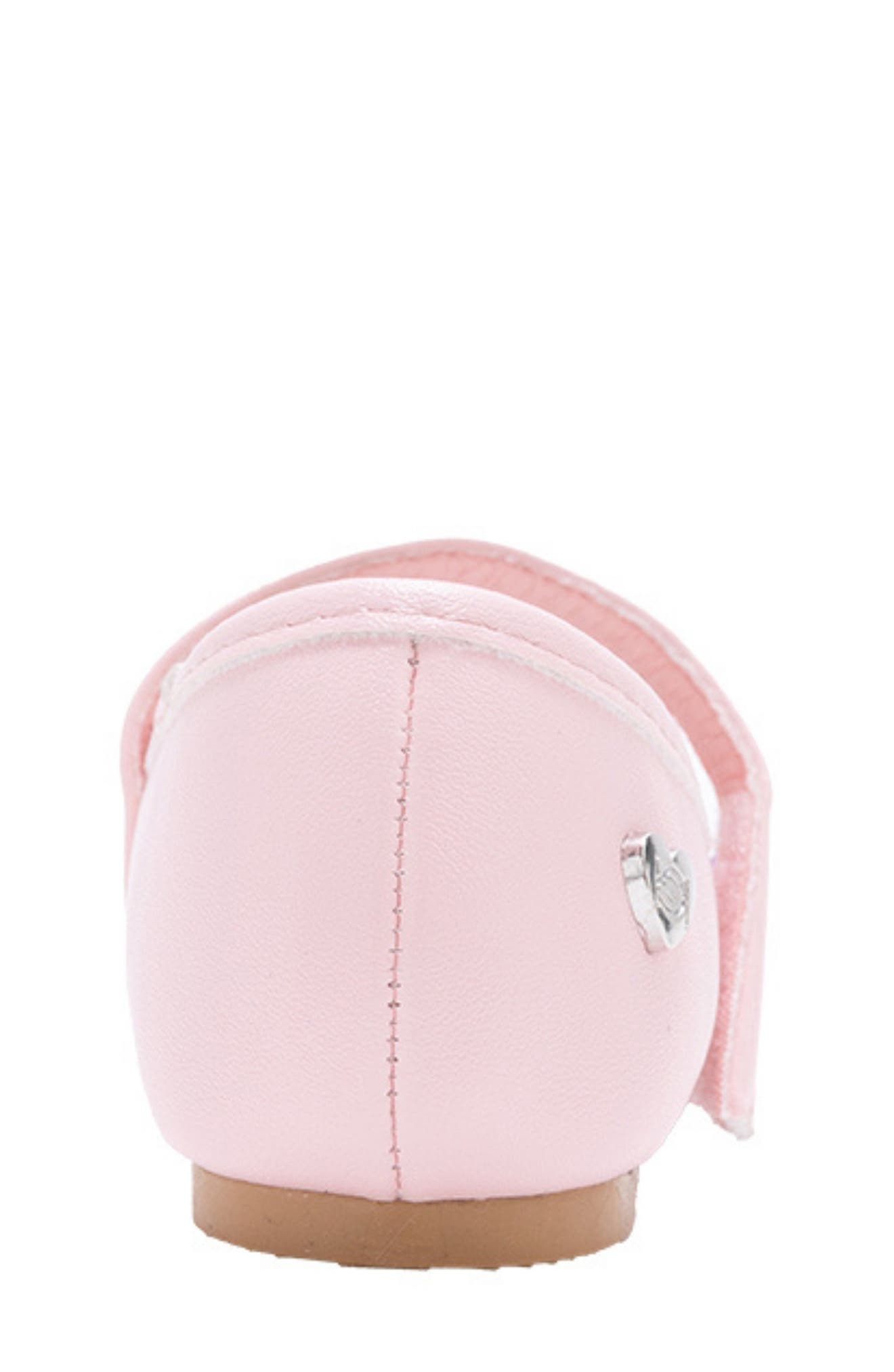 bebe Kids' Glitter Mary Jane Flat, Alternate, color, Light/ Pastel Pink