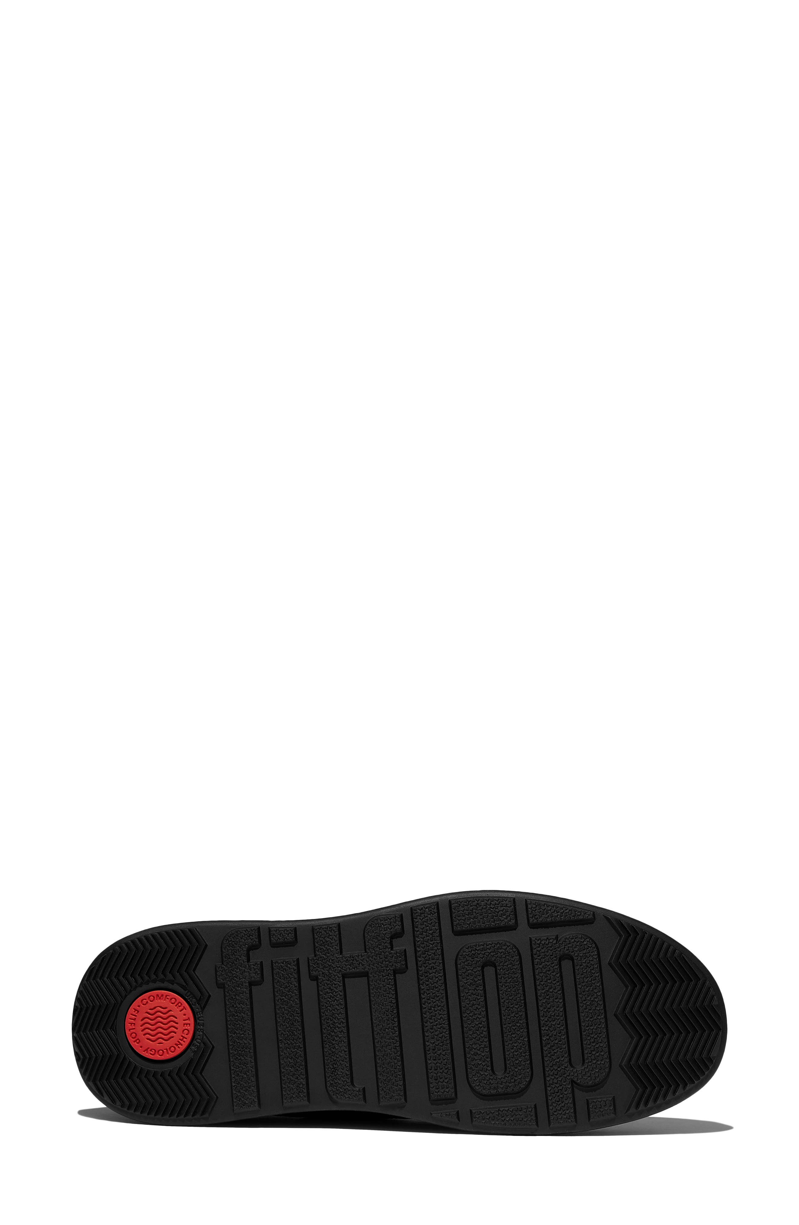 F-Mode Tumbled Leather Loafer, Alternate, color, BLACK