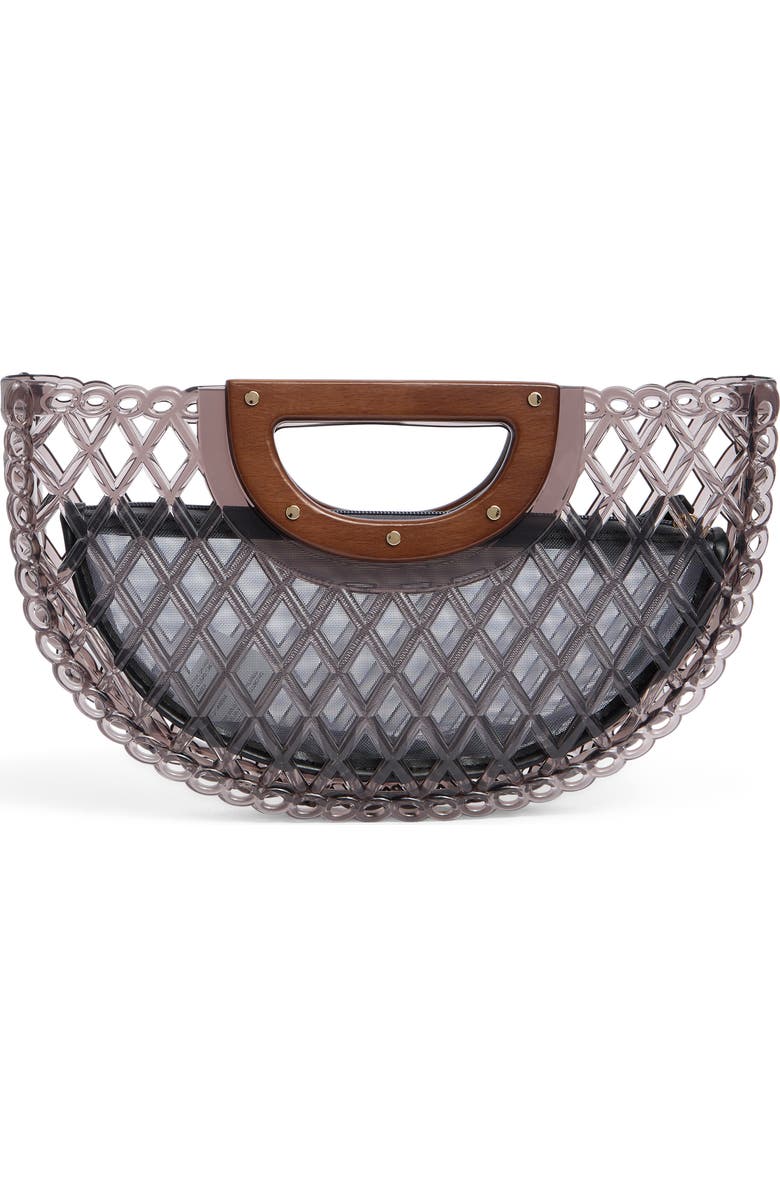 Dolce Vita Solandra Jelly Clutch, Alternate, color, Smoke