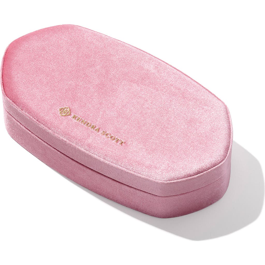 Kendra Scott Danielle Velvet Medium Jewelry Case In Pink