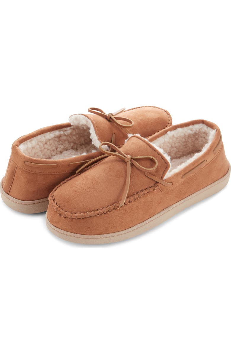 FLOOPI Faux Fur Lined Slipper, Alternate, color, Chestnut