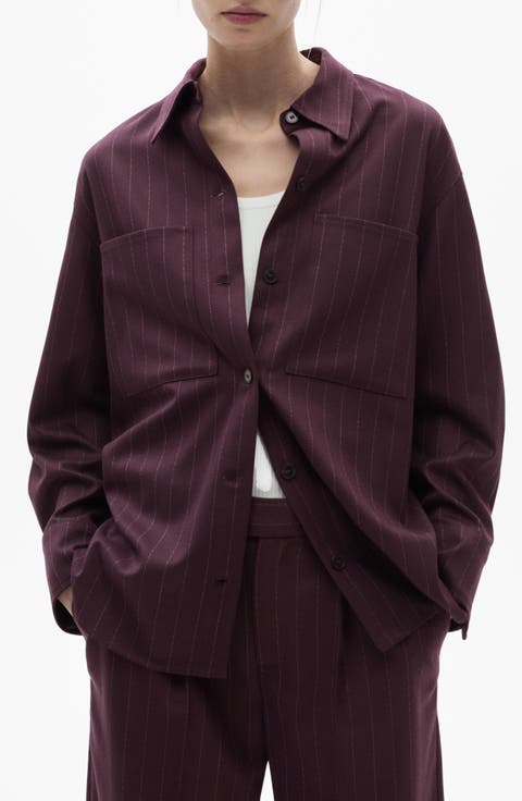 Fit and flare striple winter wool coat 5454