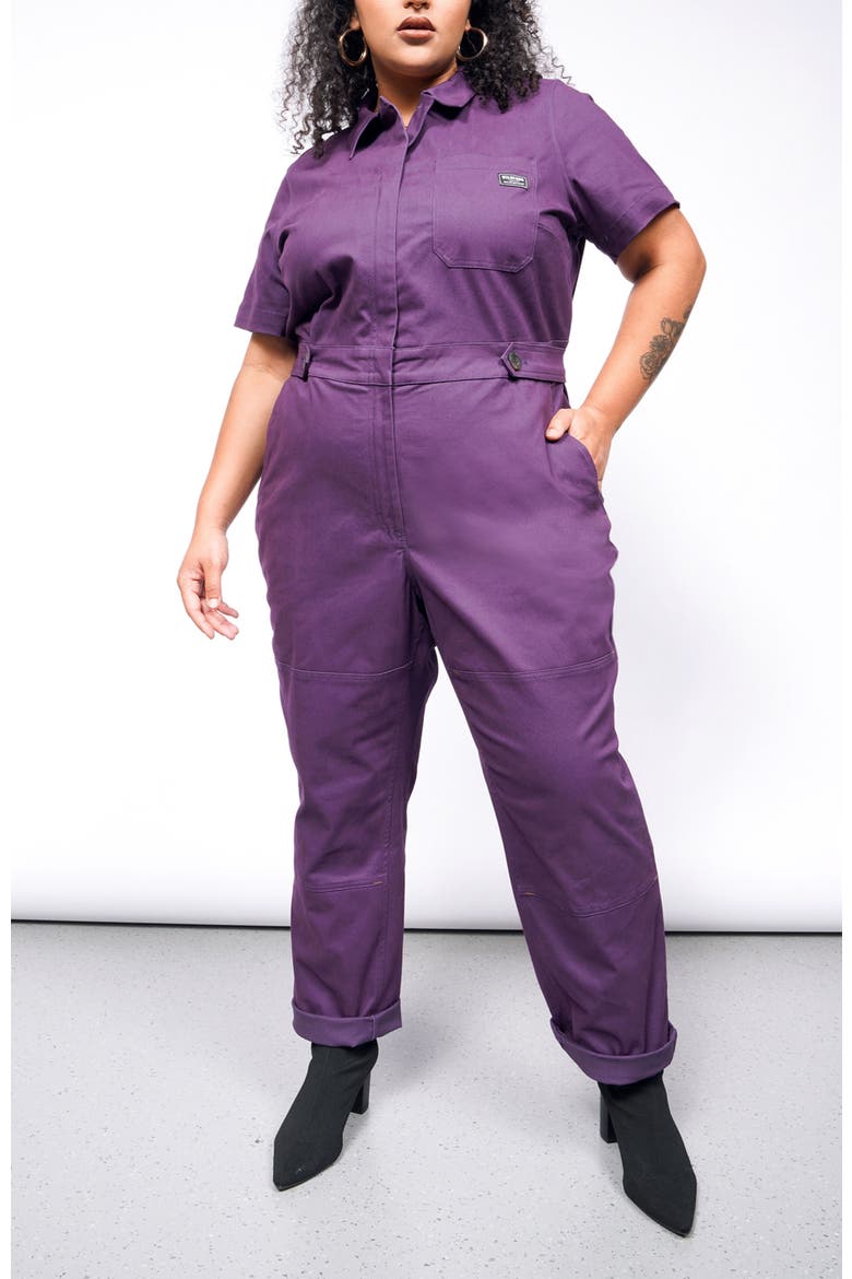 Essential High Waisted Coverall, Alternate, color, PLUM