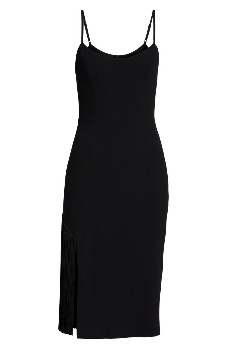 Dress the Population Rory Midi Dress, Alternate, color, Black