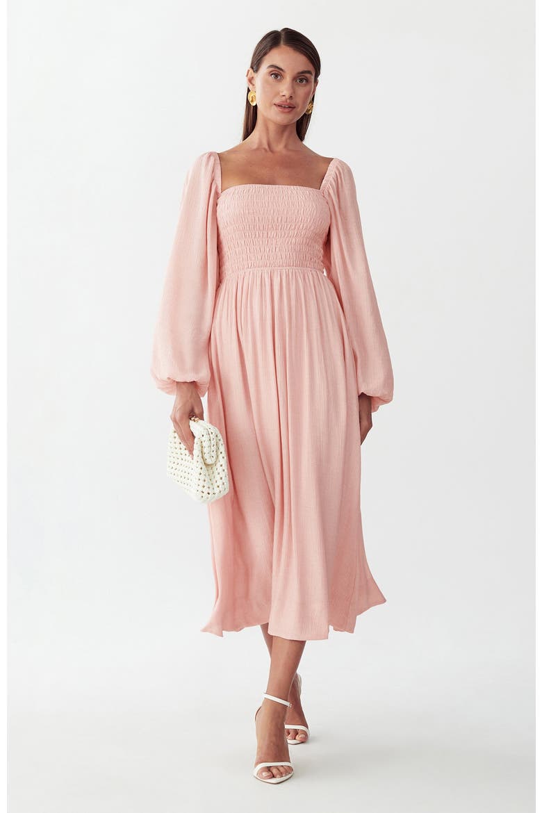 True Midi Dress, Alternate, color, Blush