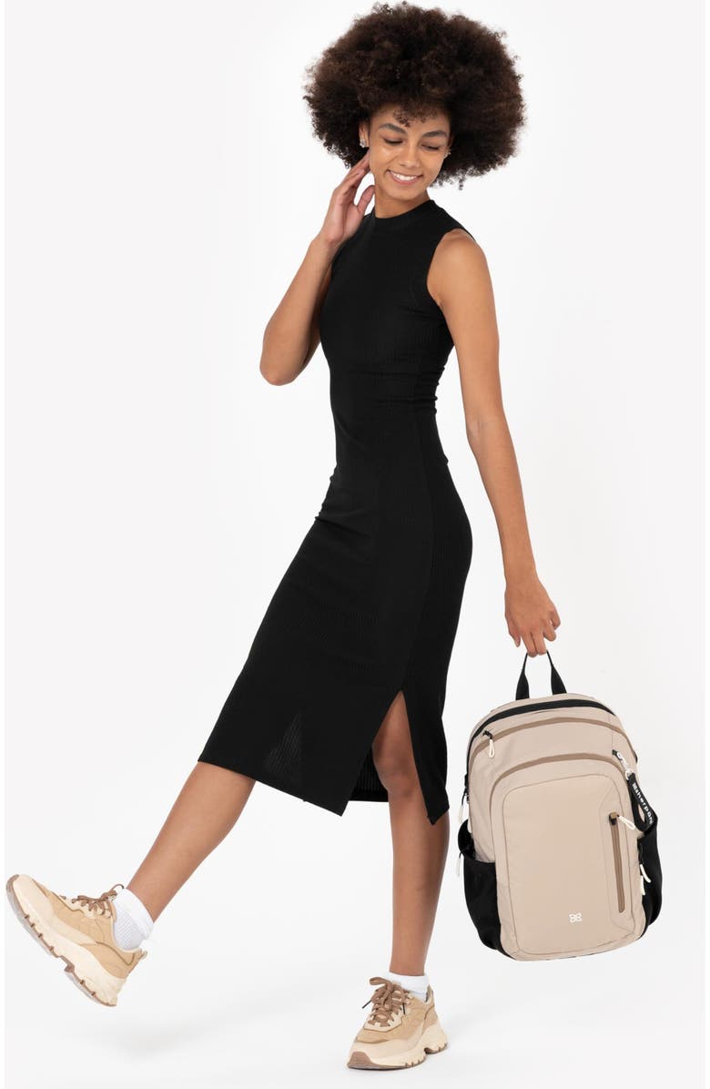 Sherpani Getaway RFID Protection Laptop Backpack, 22L, Fits 15'' Laptop, Con Leche, Alternate, color,