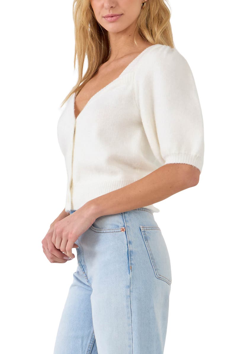 English Factory Sweetheart Cardigan, Alternate, color, 