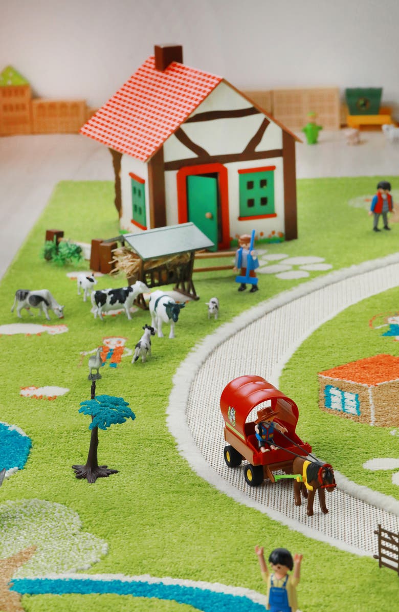 IVI Farm Play Rug, Alternate, color, Green