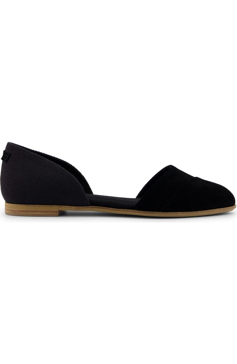 TOMS Pointed Toe d'Orsay Flat, Alternate, color,