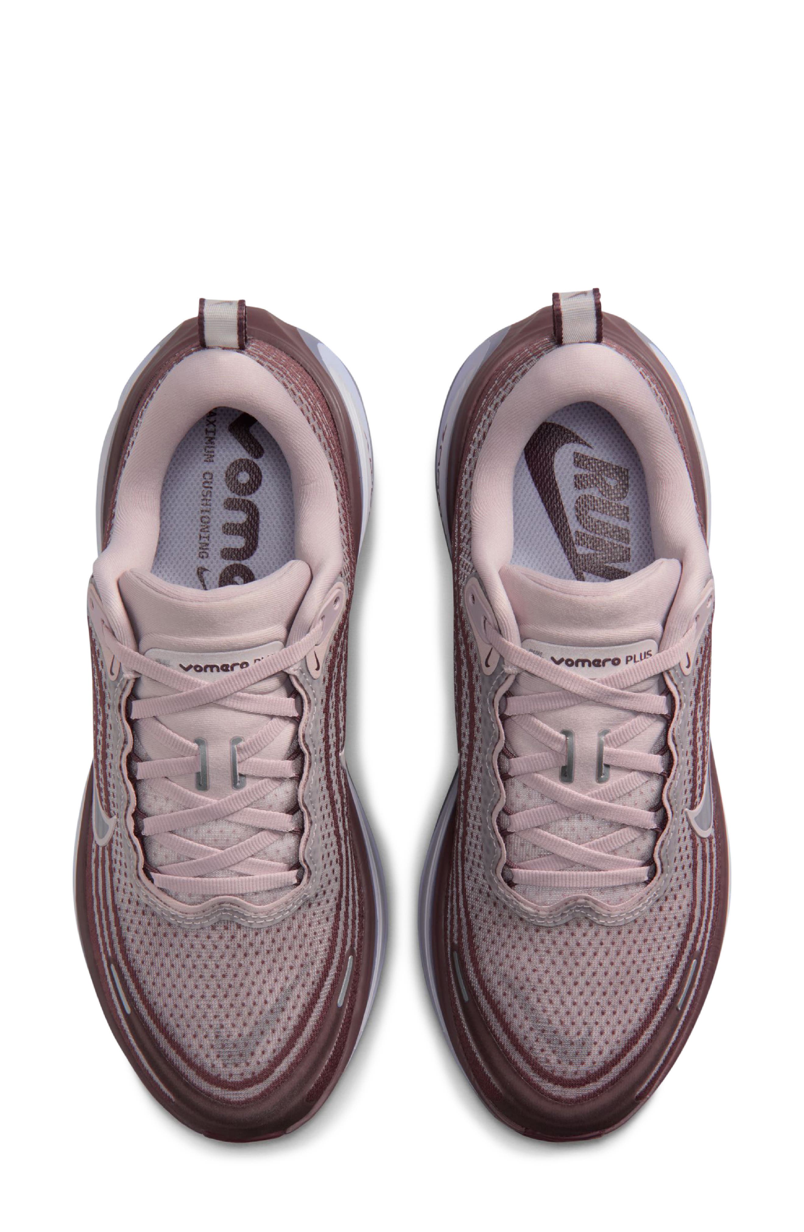 Vomero Plus Running Shoe, Alternate, color, ROSE/ BLUE/ GREY/ BURGUNDY