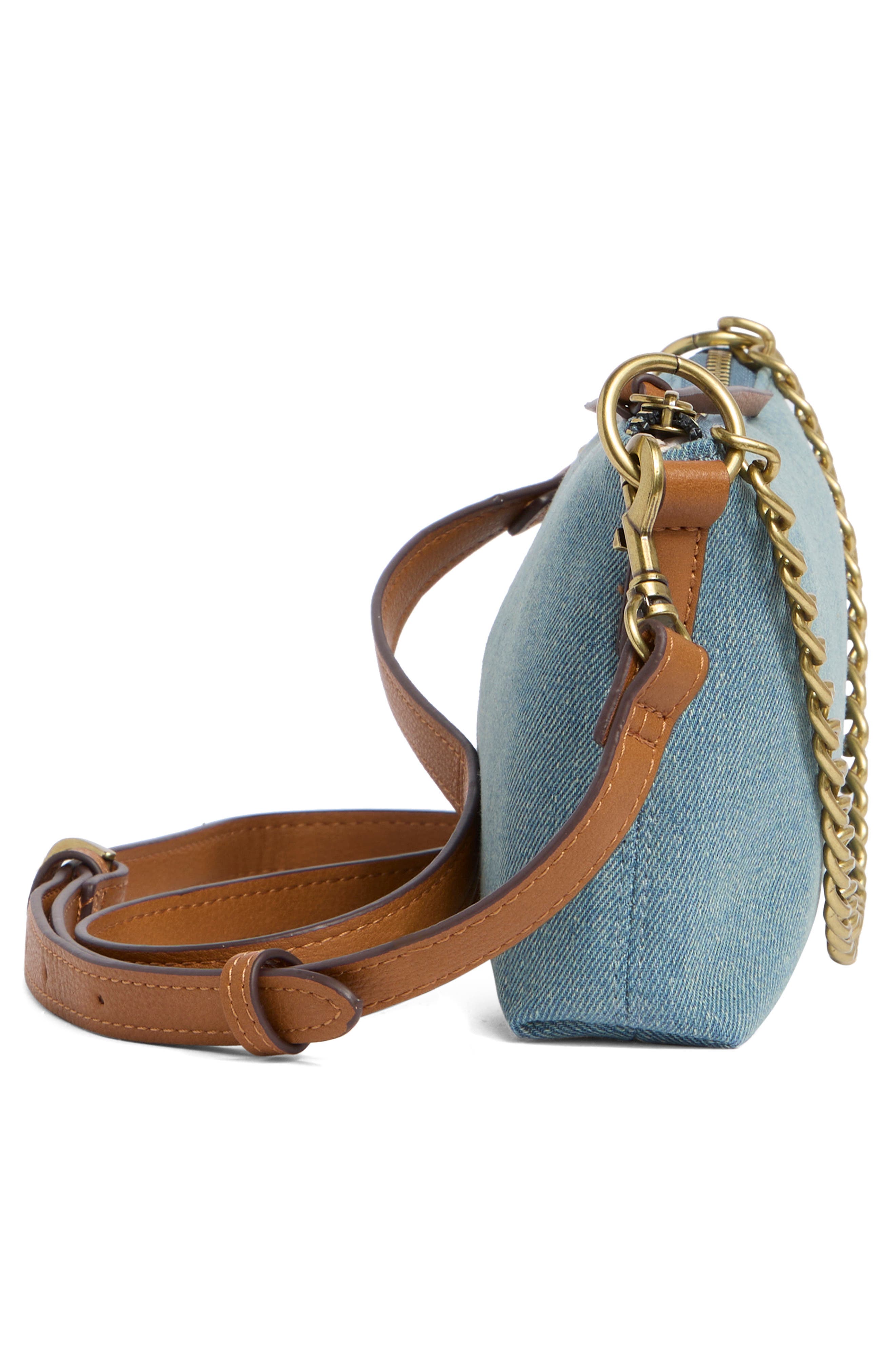Zena Crossbody Bag, Alternate, color, DENIM