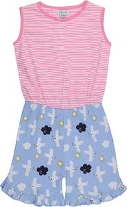 Lilly + Sid Organic Cotton Betty Bird Print Jumpsuit