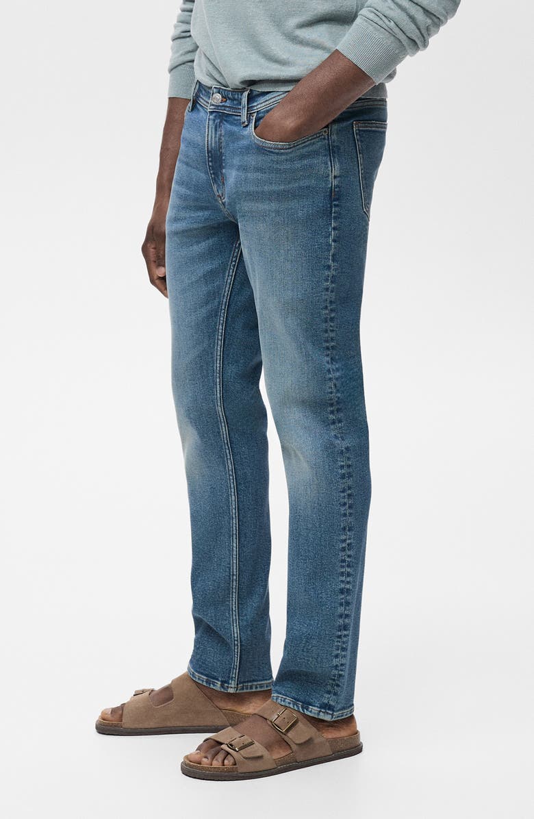 MANGO Jan Slim Fit Jeans, Alternate, color, Medium Blue