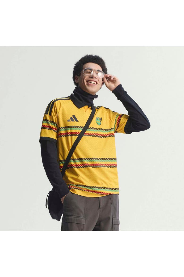 Men's adidas Yellow Jamaica National Team 2026 Home On-Field Authentic Jersey, Main, color, Yellow