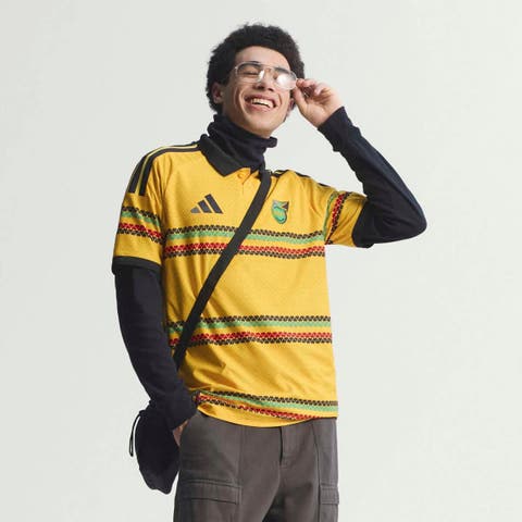 Men's adidas Yellow Jamaica National Team 2026 Home On-Field Authentic Jersey