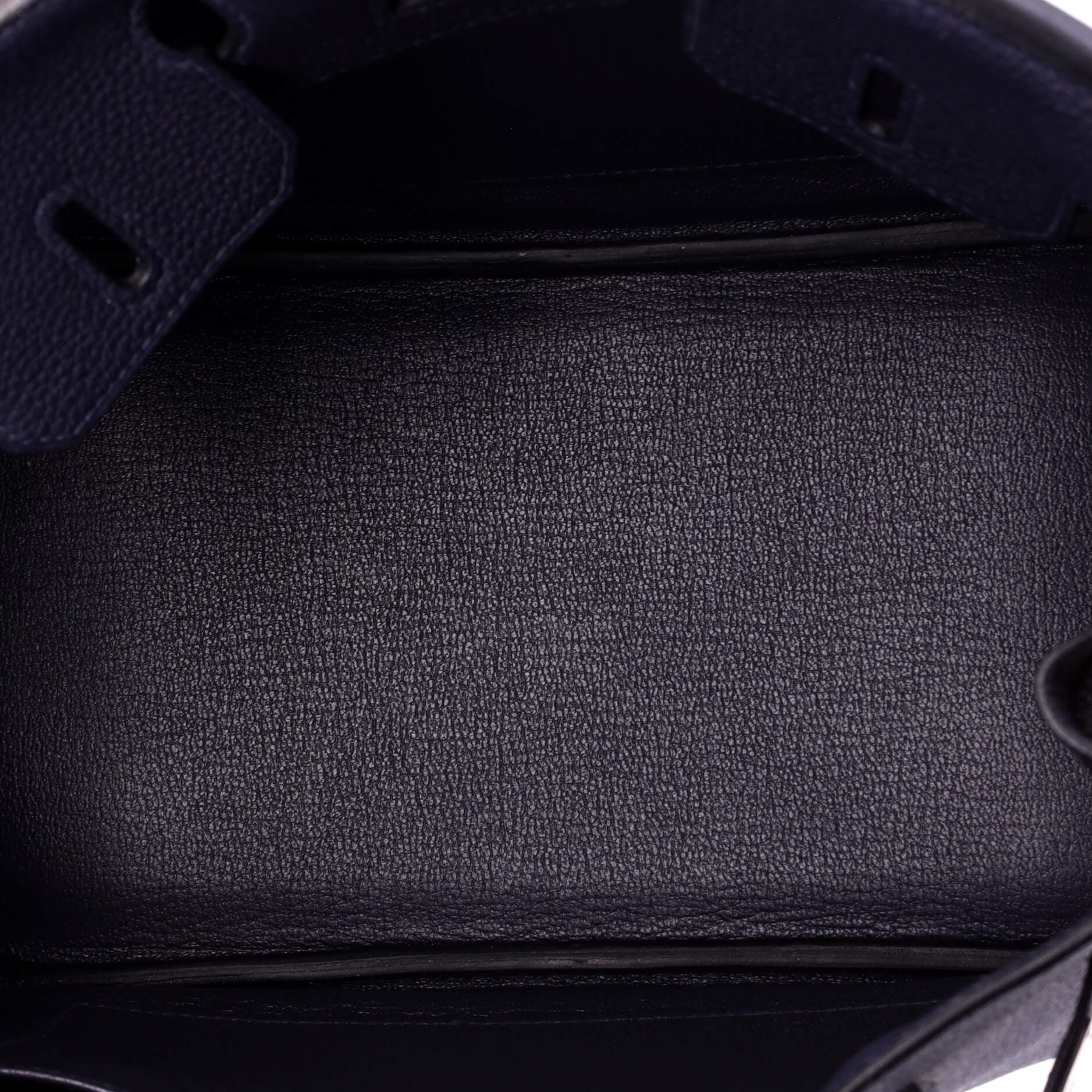 Pre-Owned Hermes Birkin Handbag Blue Togo with Palladium Hardware 25, Alternate, color, Bleu Nuit