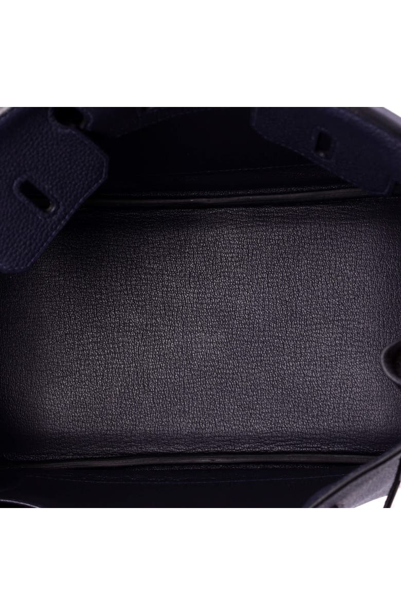 Pre-Owned Hermes Birkin Handbag Blue Togo with Palladium Hardware 25, Alternate, color, Bleu Nuit