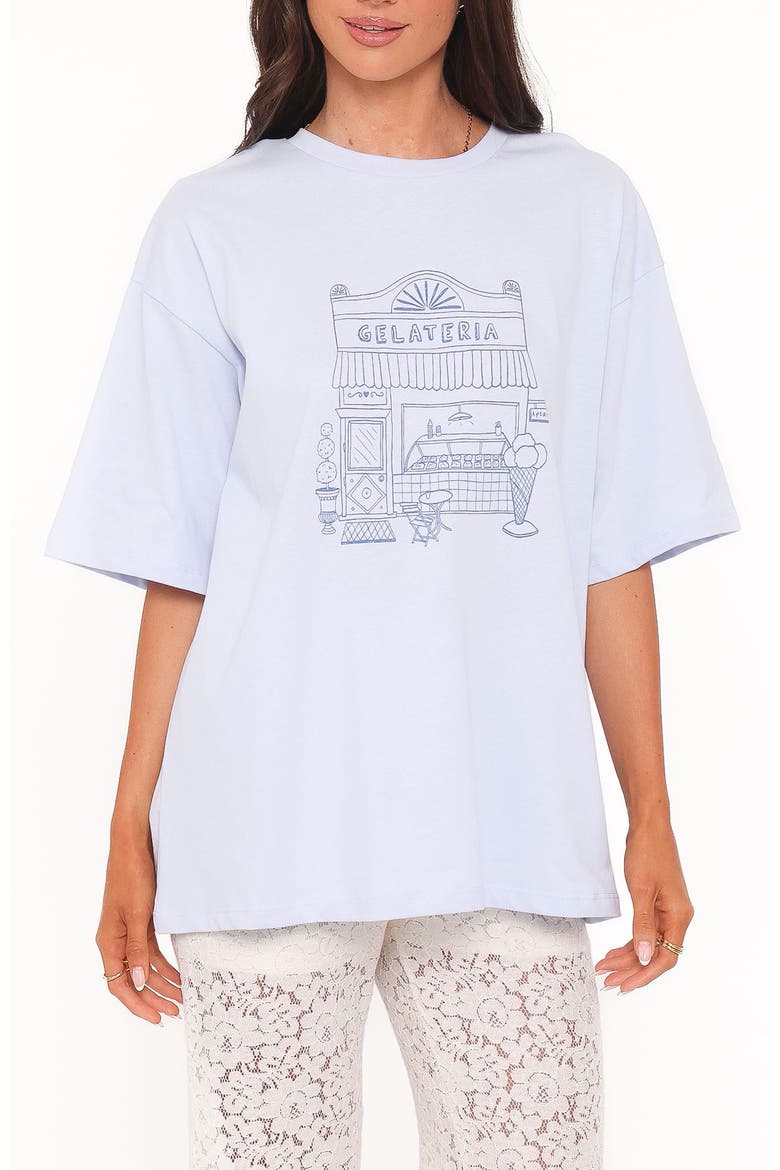 Carmen Oversize Graphic T-Shirt, Main, color, BABY BLUE