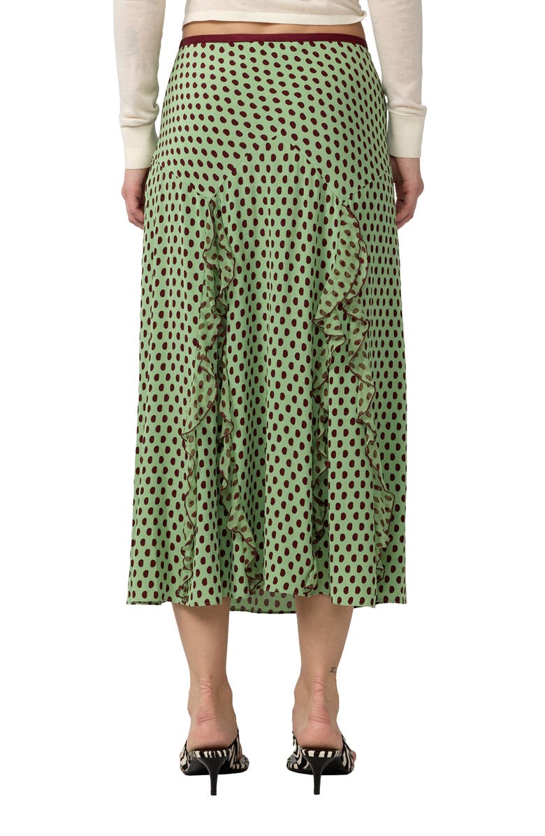 DVF Heavenly Polka Dot Midi Skirt, Alternate, color, Jelly Polka Dot