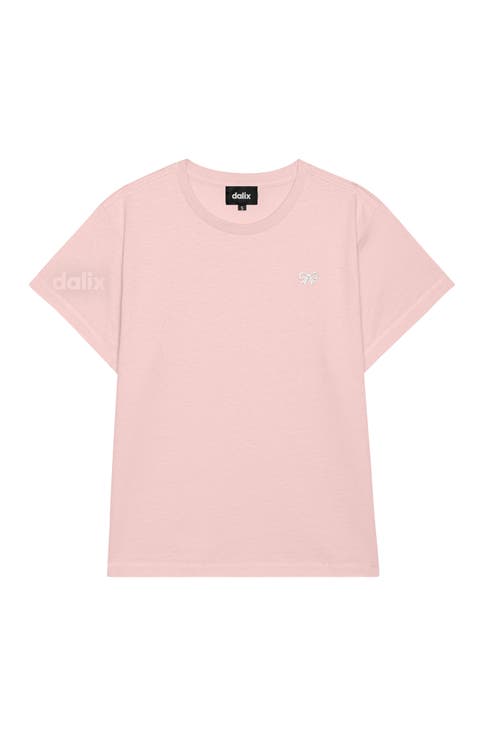 Womens Bow Lightweight High Waisted Tee