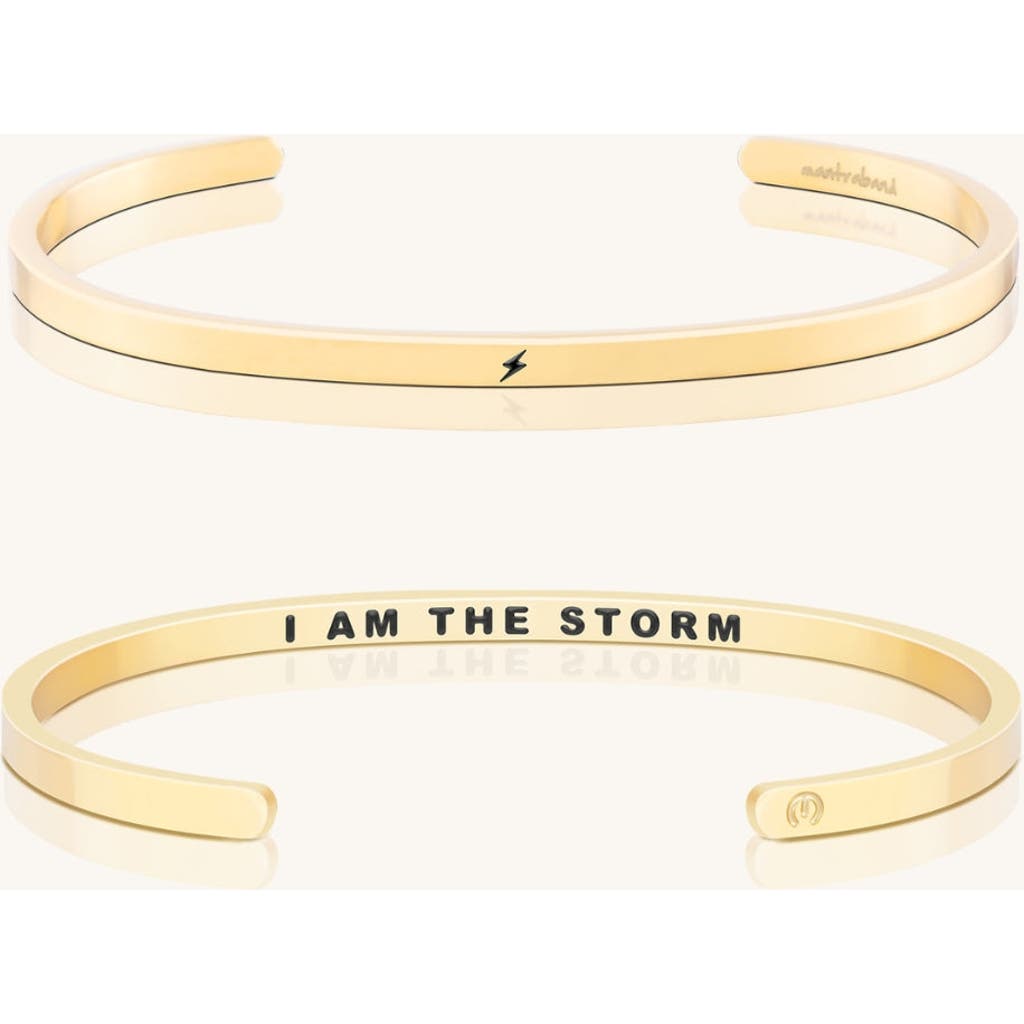 Mantra I Am The Storm Bracelet In Gold