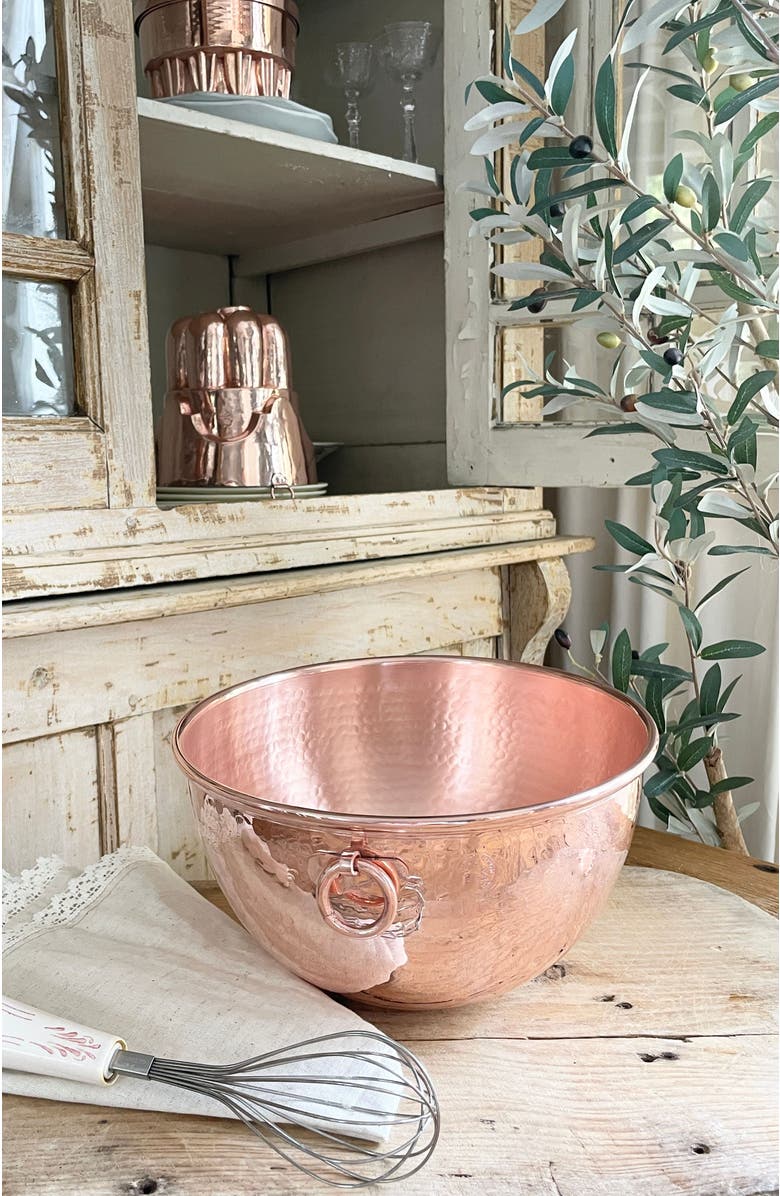 Coppermill Kitchen Vintage Inspired Copper Mixing Bowl, Alternate, color, Copper