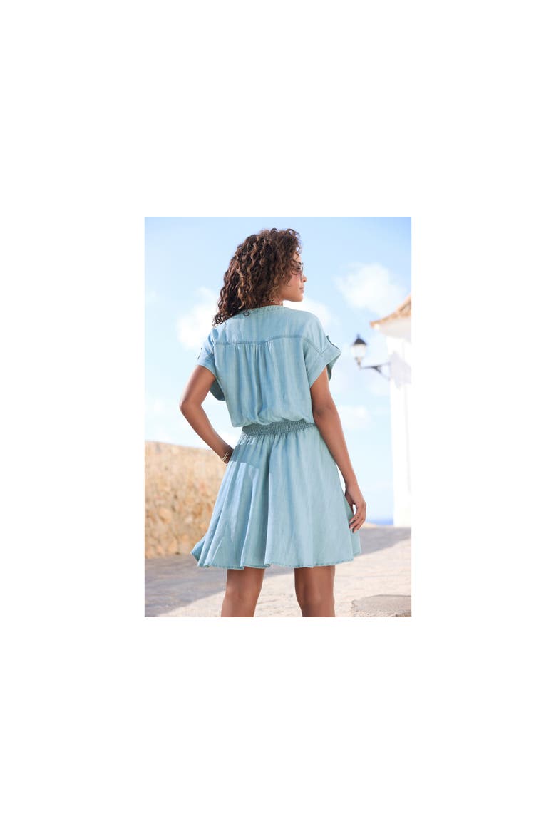 Denim Look Dress, Alternate, color, Denim
