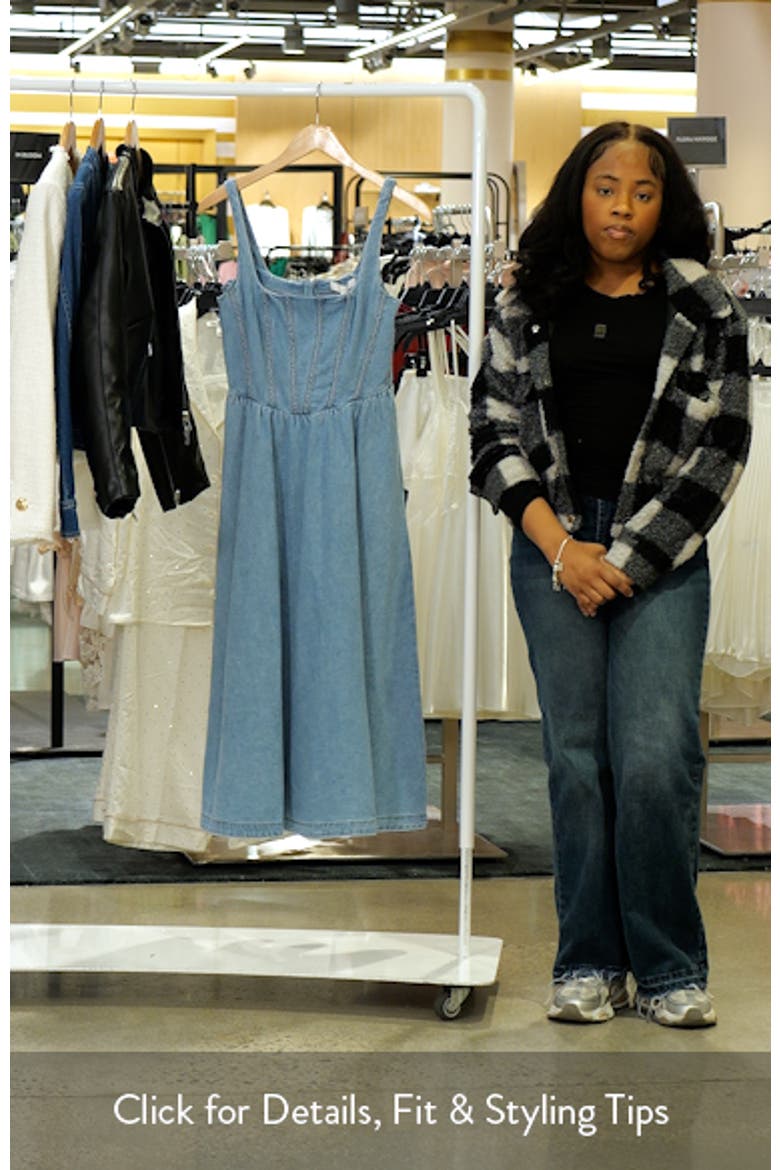Daisy Sleeveless Denim Midi Dress video