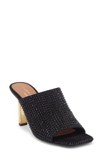 Kurt Geiger London Crystal High Mule In Gray