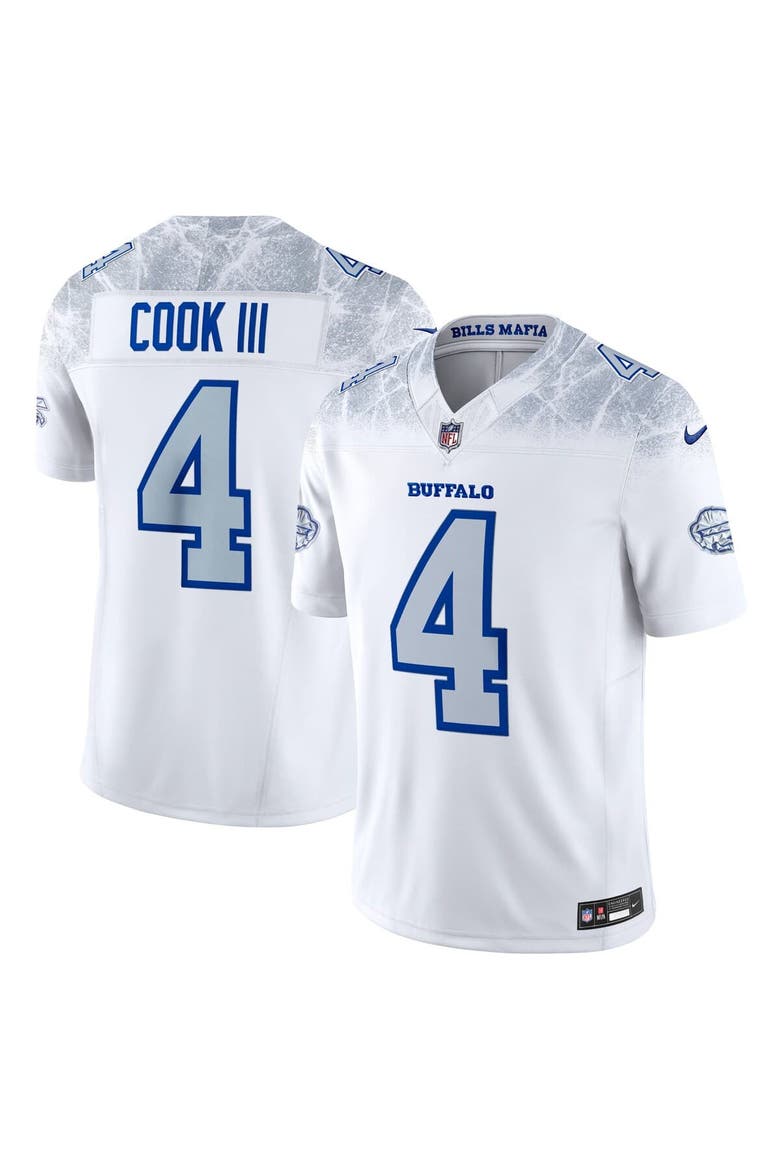 Men's Nike James Cook III White Buffalo Bills 2025 Rivalries Collection Limited Jersey, Main, color, White