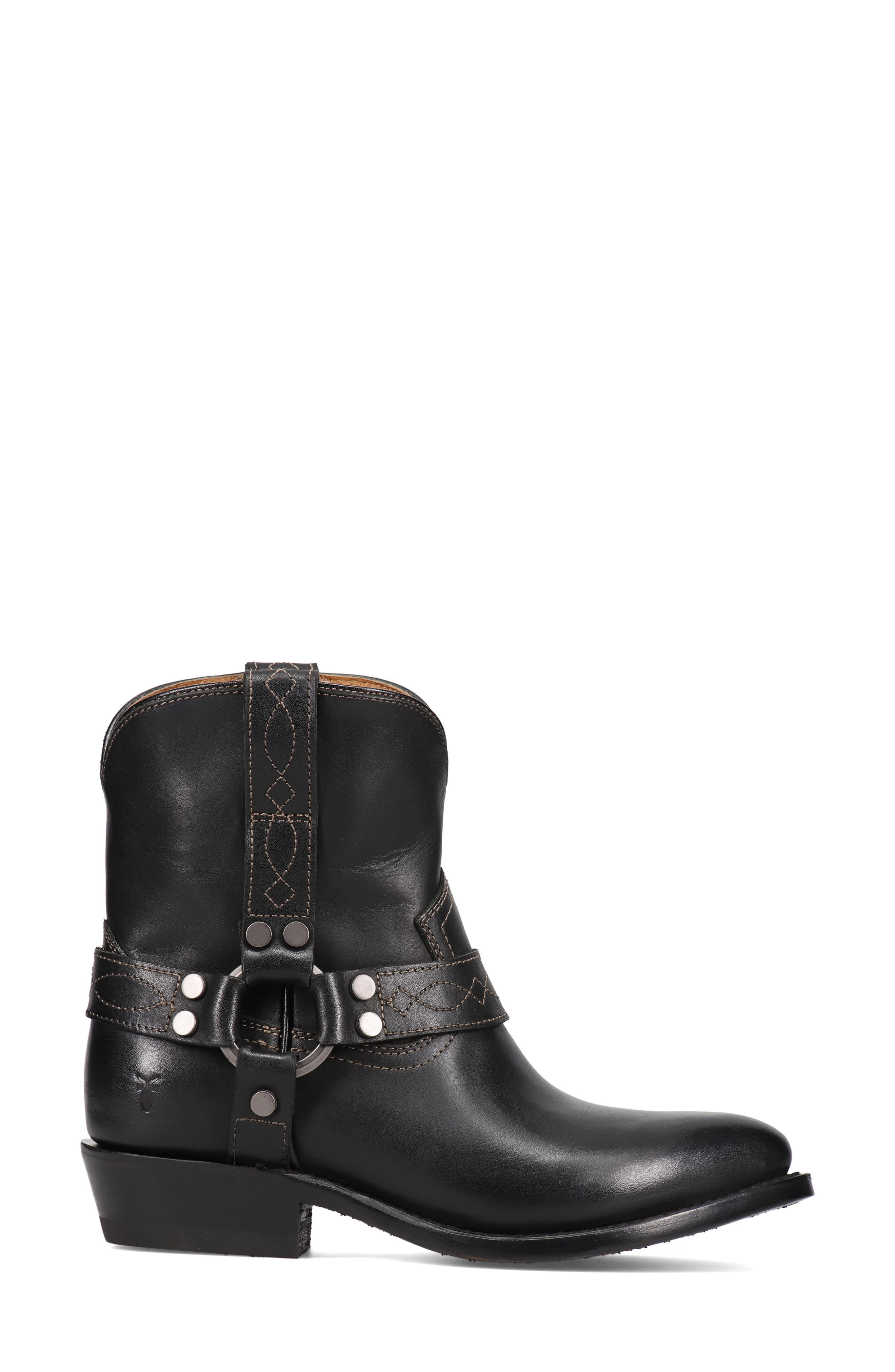 Frye Billy Harness Bootie, Alternate, color, Black