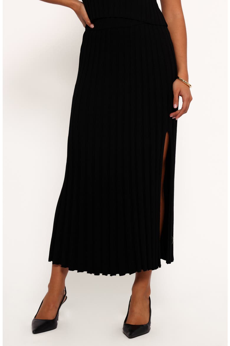 Carson Knit Midi Skirt, Main, color, BLACK