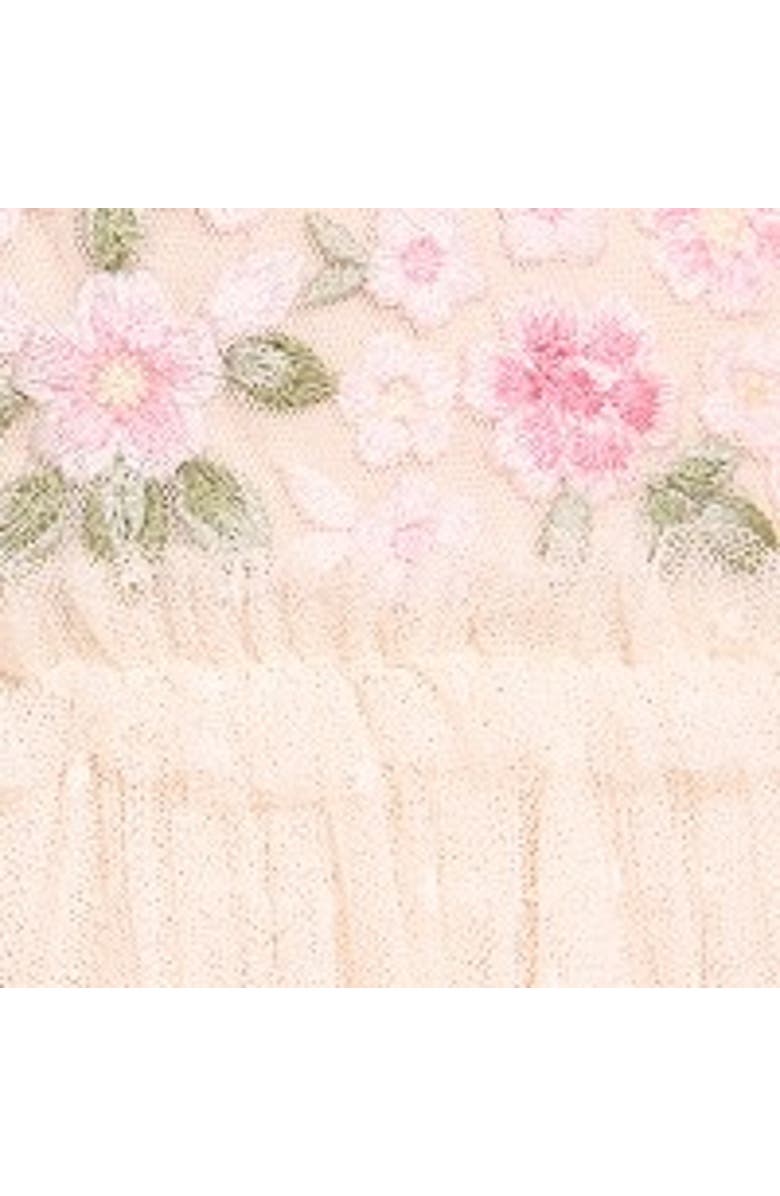 Needle & Thread Rosie Lace Bodice V-Neck Ballerina Dress, Alternate, color, Cream/Multi