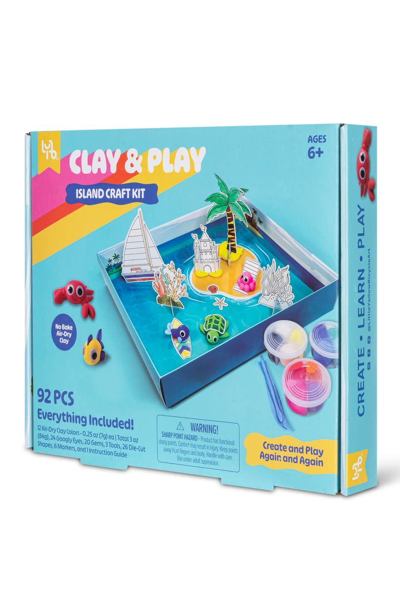 Little Yellow Bicycle Island Adventure Craft Kit 92Pcs, Alternate, color, Multicolored