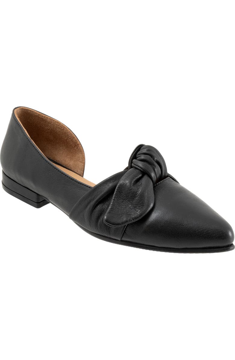 Bueno Ivory Half d'Orsay Pointed Toe Flat, Main, color,