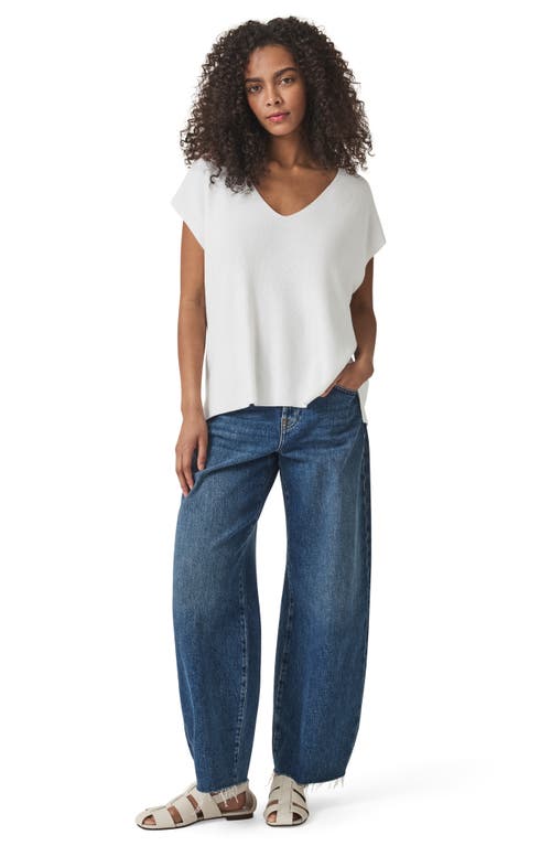 Splendid Octavia V-neck Short Sleeve Sweater
