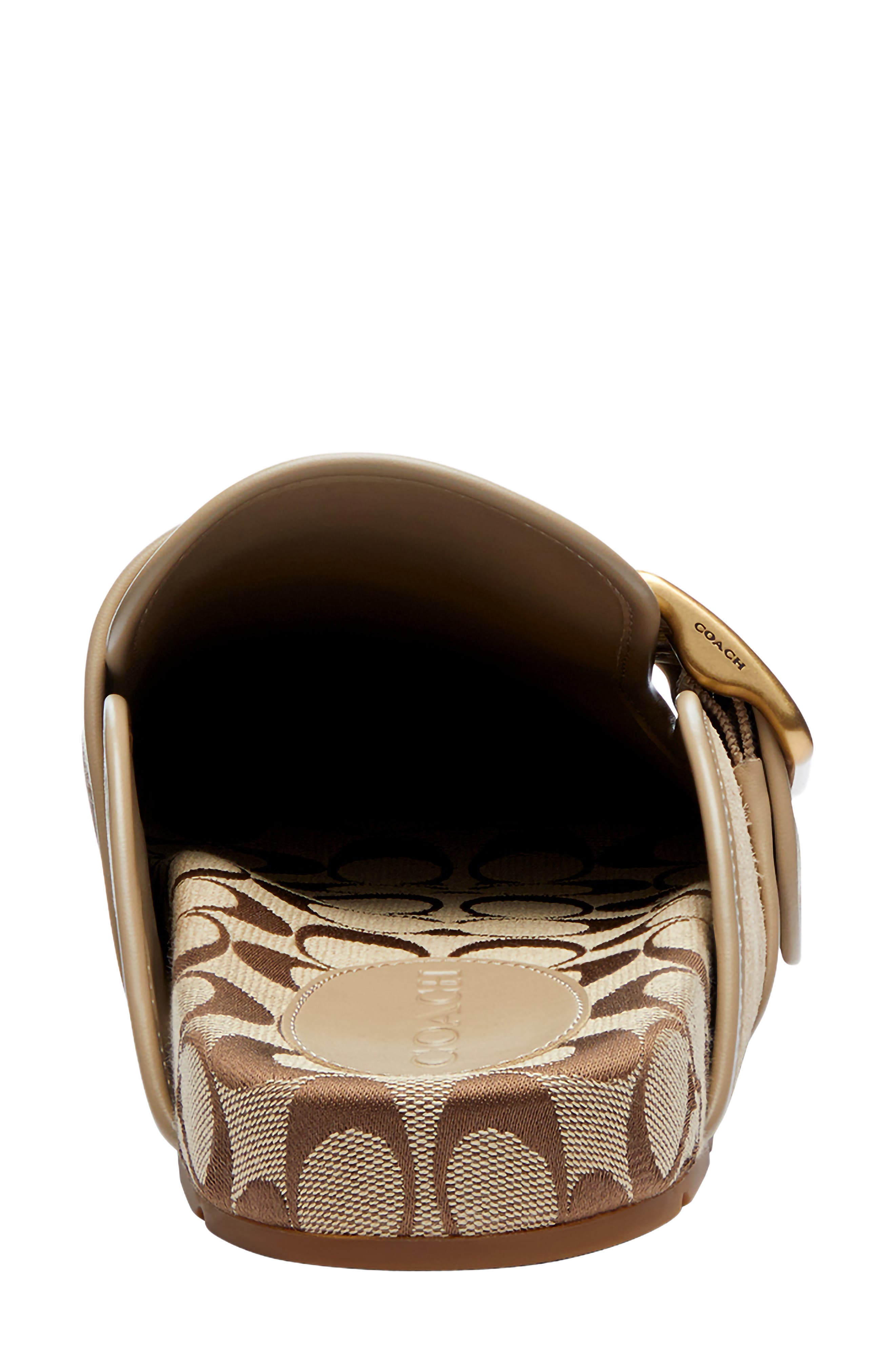 Archival Buckle Leather Clog, Alternate, color, OAT