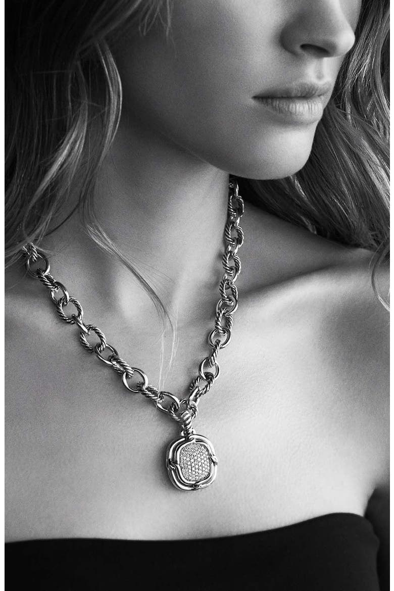 Oval Link Chain Necklace in Sterling Silver with 18K Gold, 16mm, Alternate, color, TWO TONE