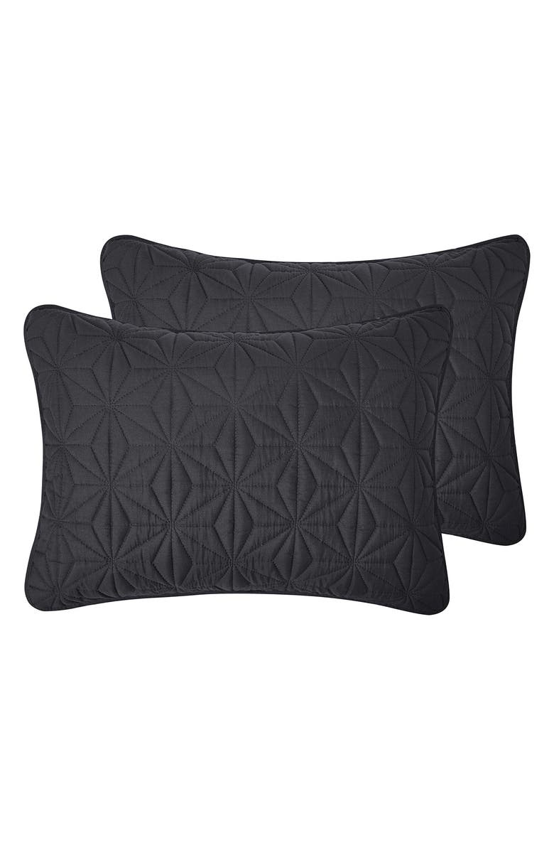 VCNY HOME Kaleidoscope Embossed Geometric Quilt 3-Piece Set, Alternate, color,