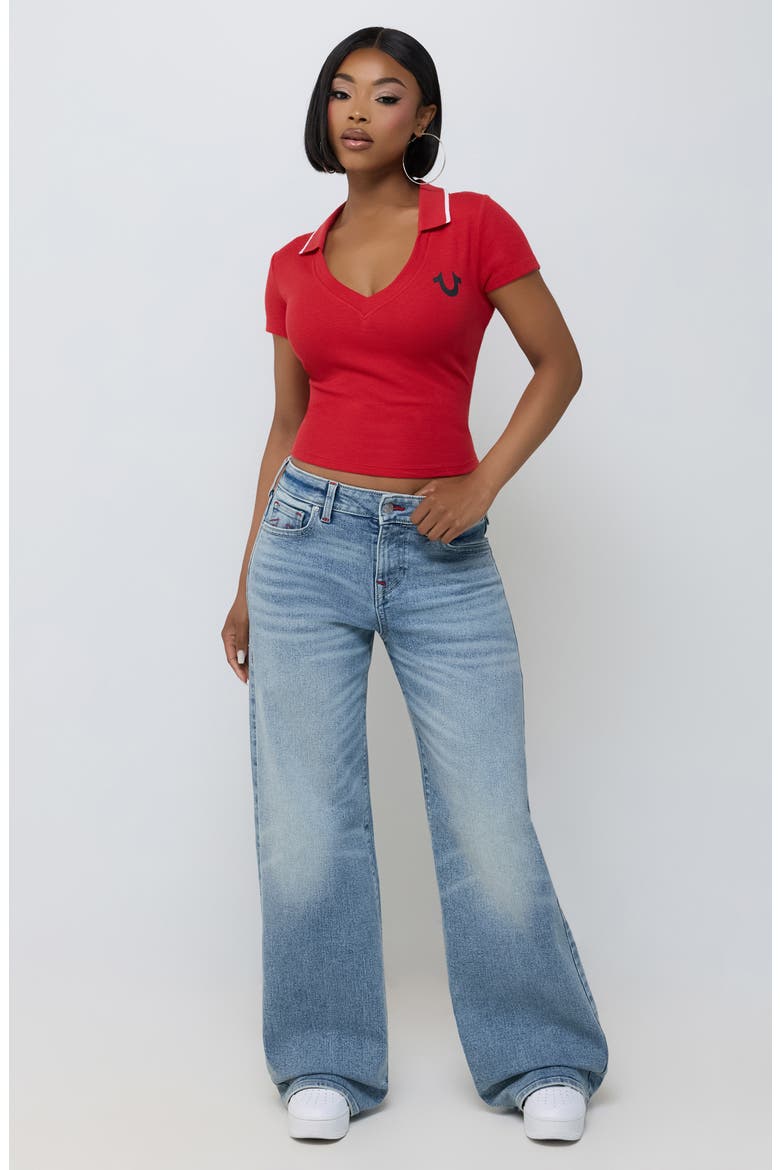 Bobbi Baggy Wide Leg Jeans, Alternate, color, LIGHT BUCKING WASH