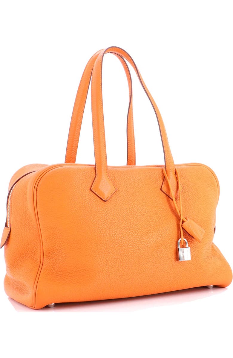 Pre-Owned Hermes Victoria II Bag Clemence 35, Alternate, color, Orange H