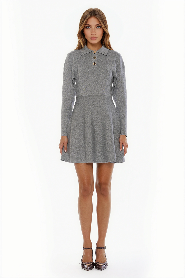 Ocean Dress, Main, color, Heather Grey