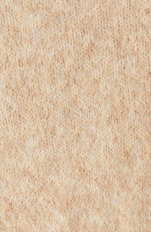 Shop Treasure & Bond Kids' Fuzzy Cardigan Sweater In Tan Natural