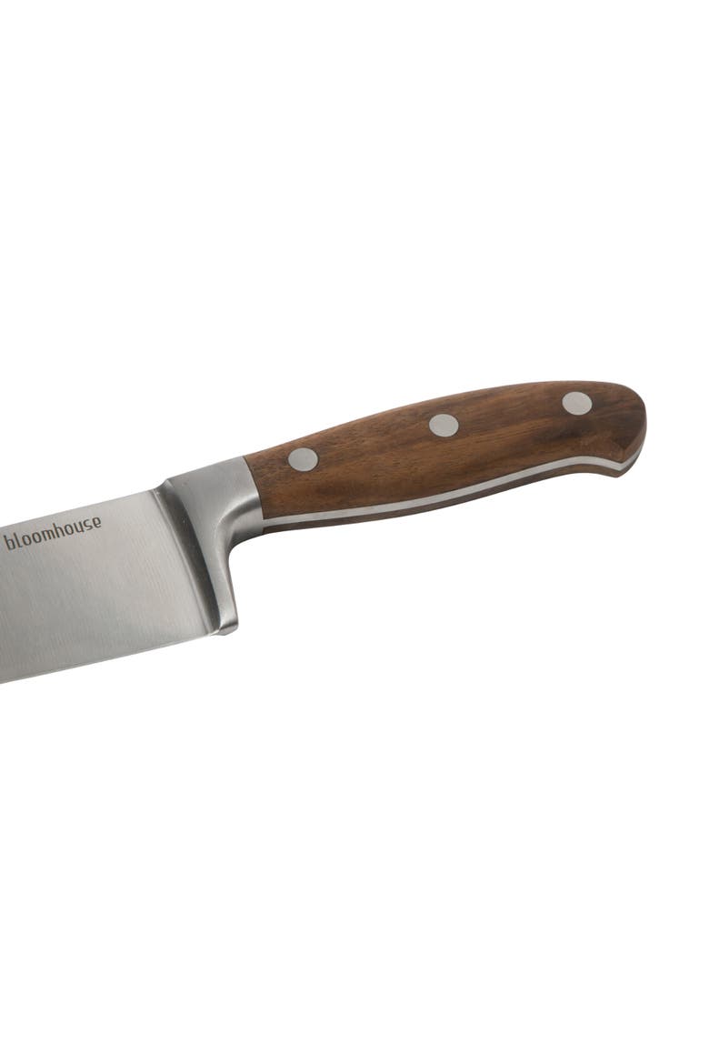 German Steel Chef Knife, Alternate, color, Natural Wood