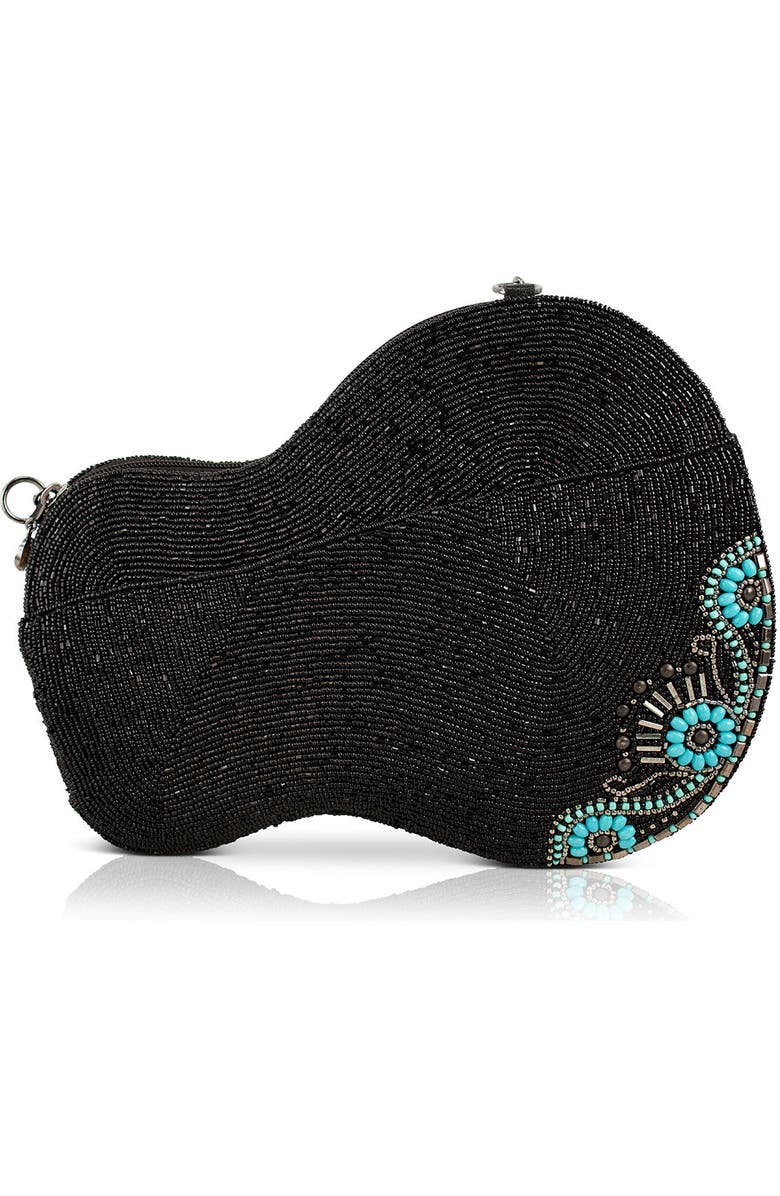 Mary Frances Accessories Turquoise Tune Crossbody Handbag, Alternate, color, Black