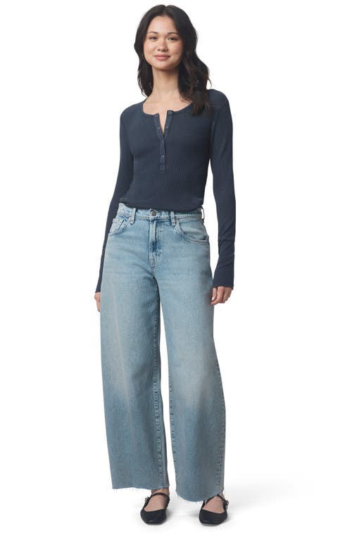 Splendid Classic Thermal Henley In Blue