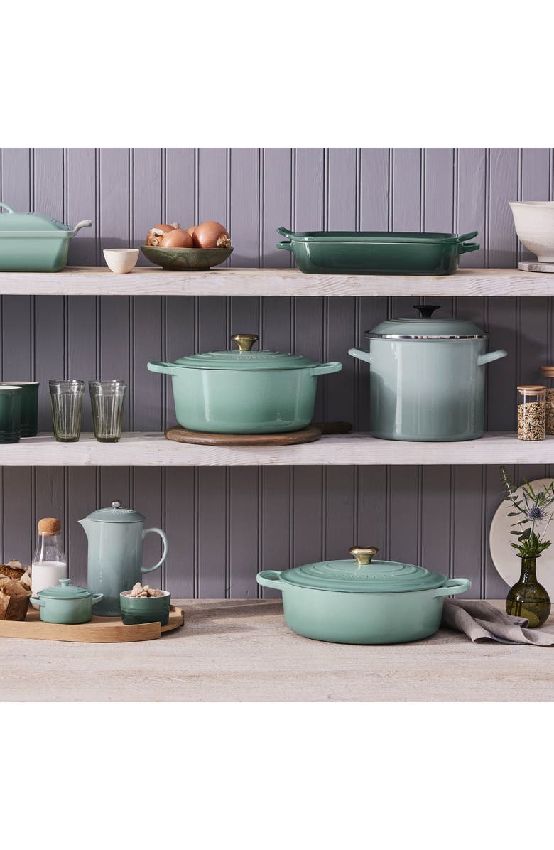 Le Creuset 6-Quart Enameled Stainless Steel Stock Pot, Alternate, color, Sea Salt