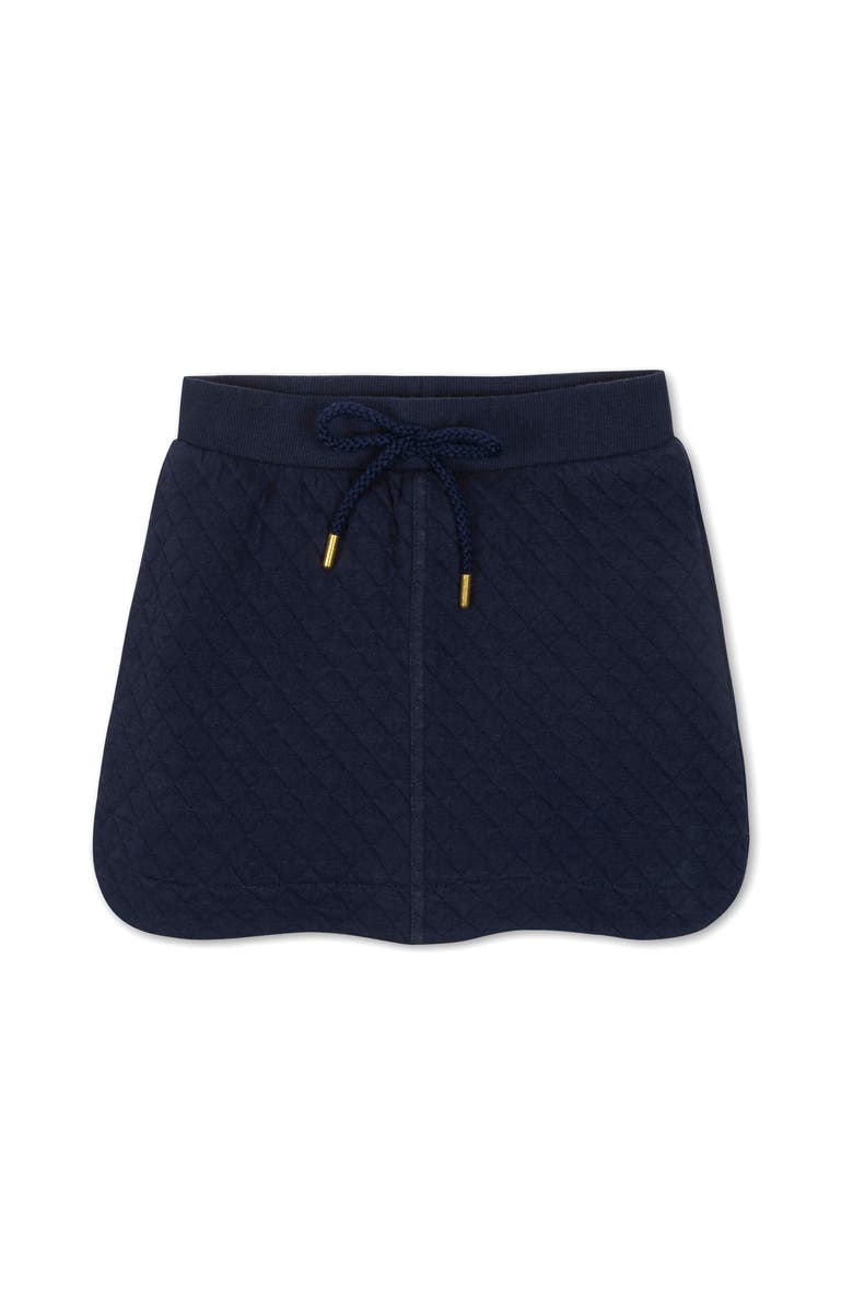Hope & Henry Kids' Quilted Pull-On Skort, Main, color, Navy Quilted
